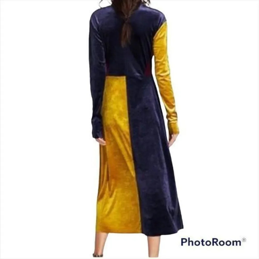 Zara velvet Mid length Cocktail dress - Picture 5 of 8